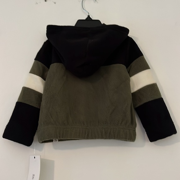 Sovereign Code Fleece Hooded Pullover Boys Size 18M Green Black - Picture 2 of 7